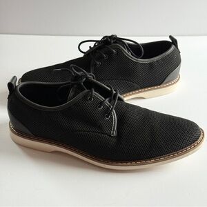 J. Ferrar Black McKinley Mesh Fabric Lace Loafers Shoes Mens Size 8.5M